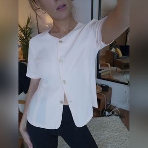 Pink button down shirt